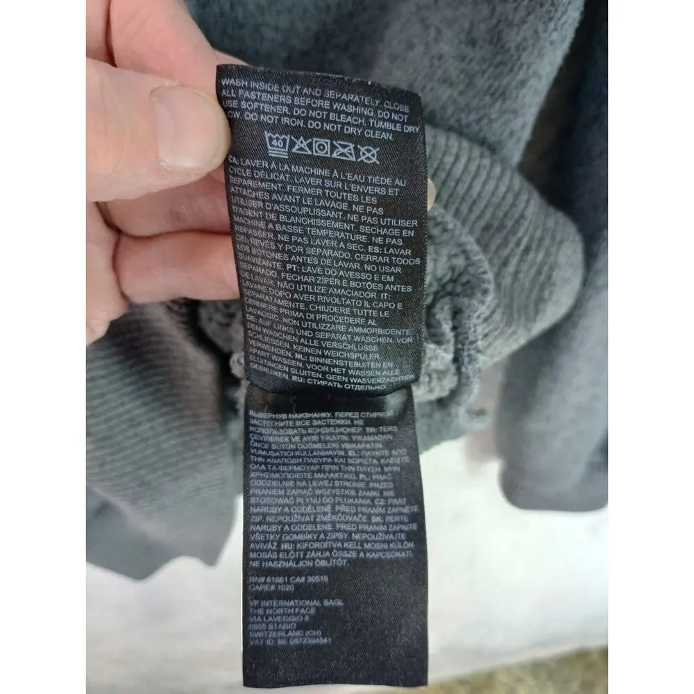 The North Face Men's XL Gray Quarter Zip Fleece Pullover Sweatshirt*READ*